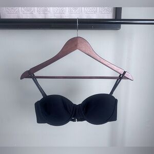 J.Crew Black Swim Top SZ 34 C Black Adjustable Bikini Top